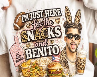 Bad Bunny Super Bowl PNG | Halftime Show Shirt Design (Transparent PNG)