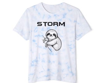 Storm Sloth graphic T-Shirt | Tie-Dye tee