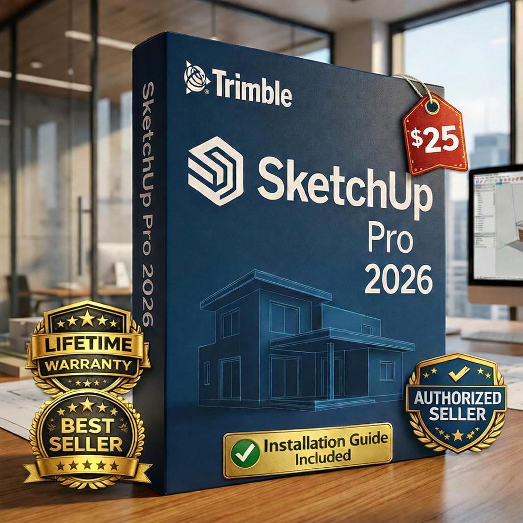 3D Sketchup Modeling Pro - Installation Guide 2026 - Digital Download ...