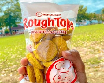 Bermudez rough tops, una popular galleta caribeña con sabor a coco