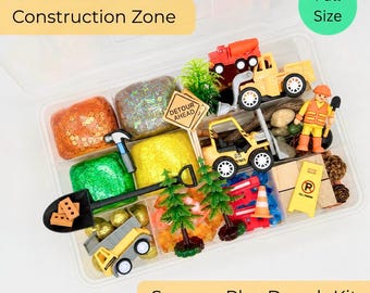 Construction Sensory Play Dough Kit Toddler Present Kid Gift Unique Birthday Gift Playdoh Kit Boy Toddler Gift Idea Play Doh Sensory Kit