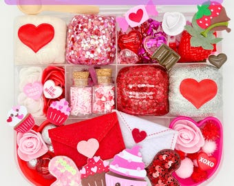 Sweetheart Baking Sensory Play Dough Kit Play Dough Gift Kid Gift Birthday Playdoh Kit Girl Toddler Sensory Toy Play Doh Kit Baking Toy