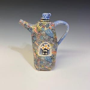 Handmade Ceramic Teapot, Flower Teapot
