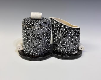 Handmade Ceramic Cream and Sugar Set