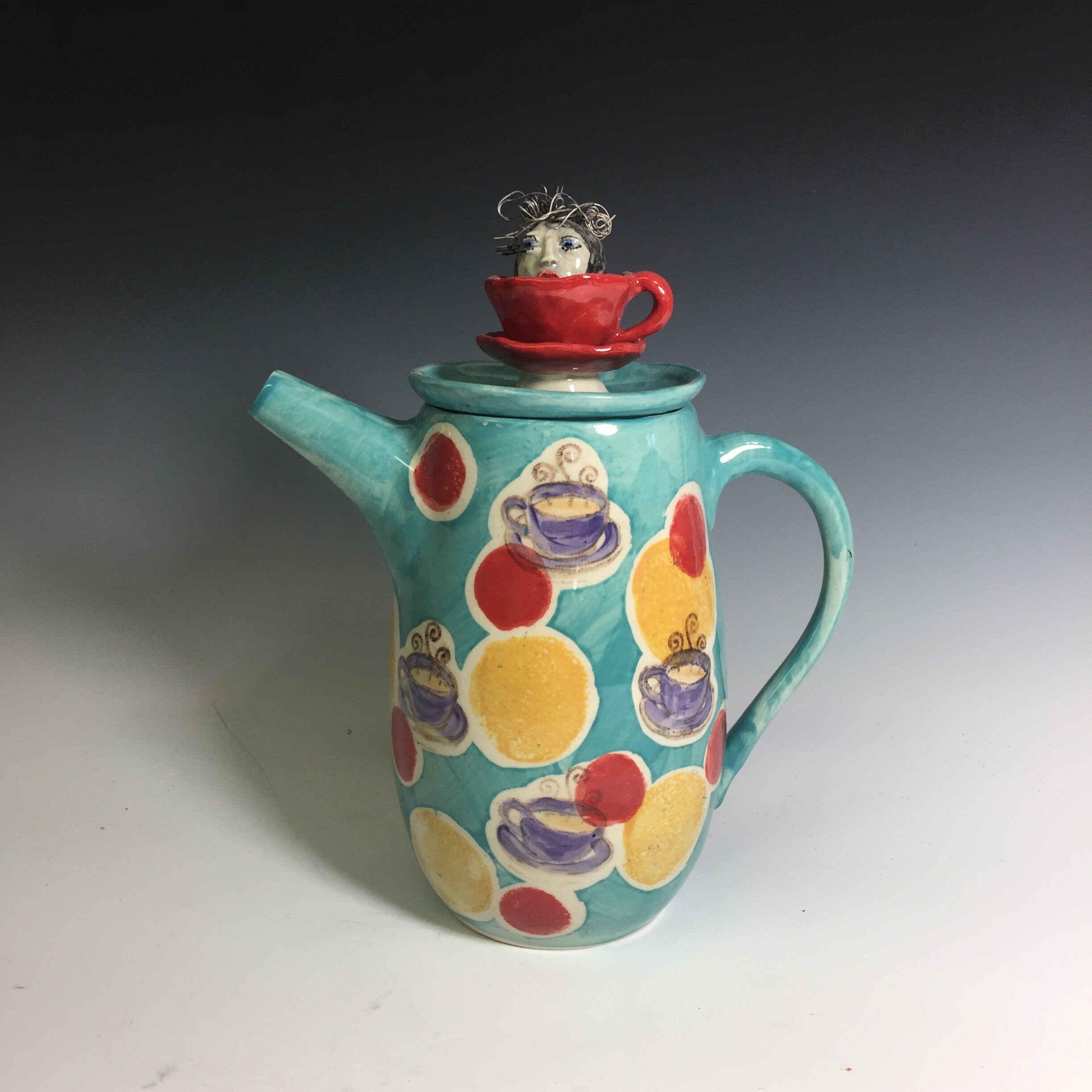 Unusual Teapot Handmade Teapot Girl Teapot Etsy