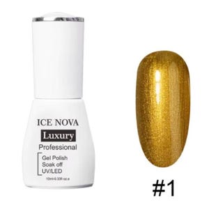 Metallic Gel Nail Polish | Chrome Mirror Shine, Professional UV/LED Nail Art