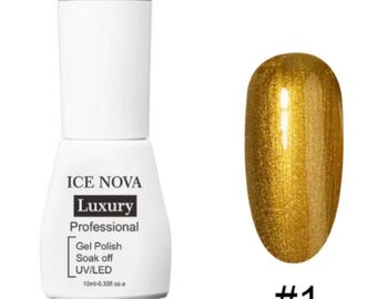 Metallic Gel Nail Polish | Chrome Mirror Shine, Professional UV/LED Nail Art