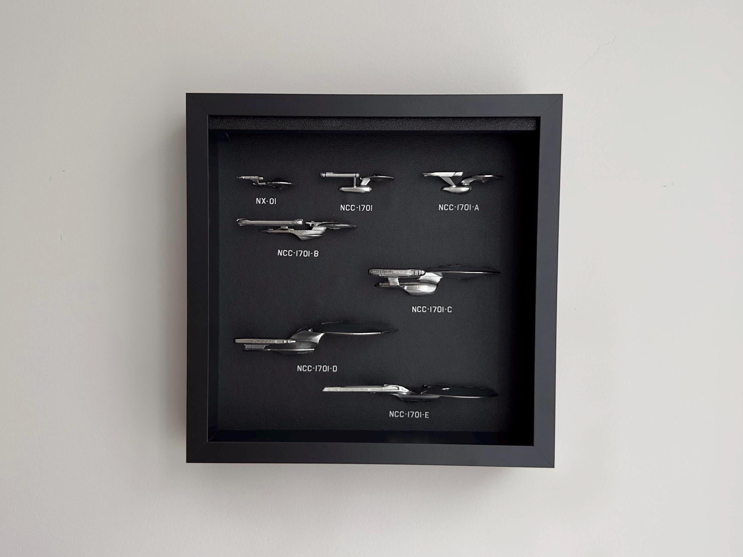 Illuminated Enterprise Ships of the Line Display Shadow Box - Etsy