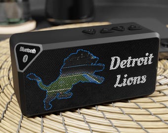 Detroit Lions field Bluetooth Speaker | Football Portable Speaker. Personalizable