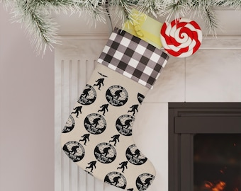 Michigan Bigfoot Christmas Stocking.  2 color options