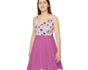 Women's floral top dress. Michigan HOME. Multiple Skirt color options