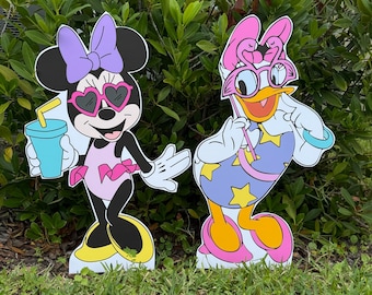 Minnie Pool-Party Ausschnitt Geburtstag, Pool-Party, Pool-Geburtstag-Requisite, Minnie Pool-Party, Sommerparty, Personalisiert, Minnie Sommer-Dekoration