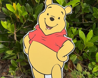 Recorte de cumpleaños de Winnie the Pooh, decoración de fiesta personalizada