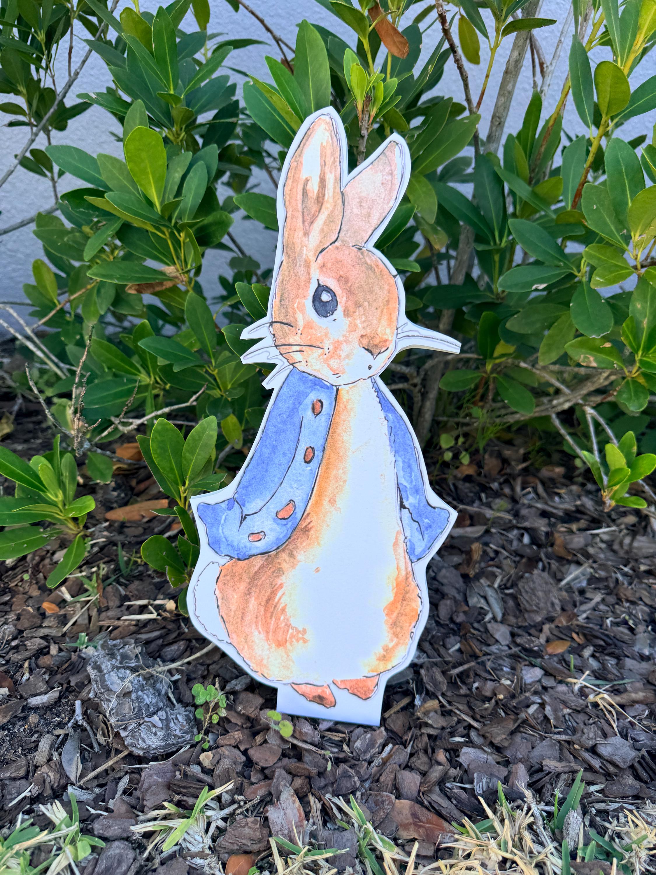 Peter Rabbit Foam Board Cutout – Rabbit Party Decoration, Photo Booth ...