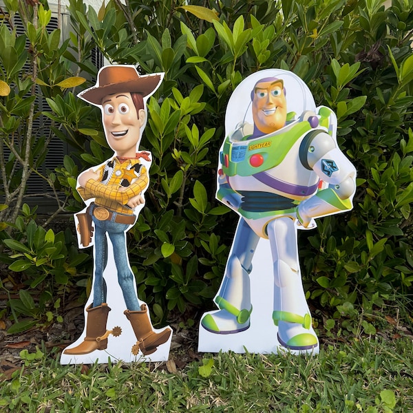 Recorte de cumpleaños personalizado de Toy Story, decoración para fiestas