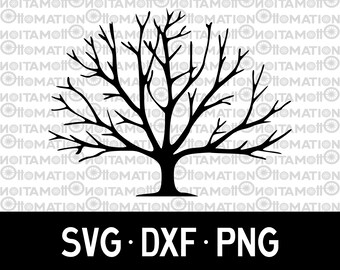 Download Bare Tree Silhouette Etsy