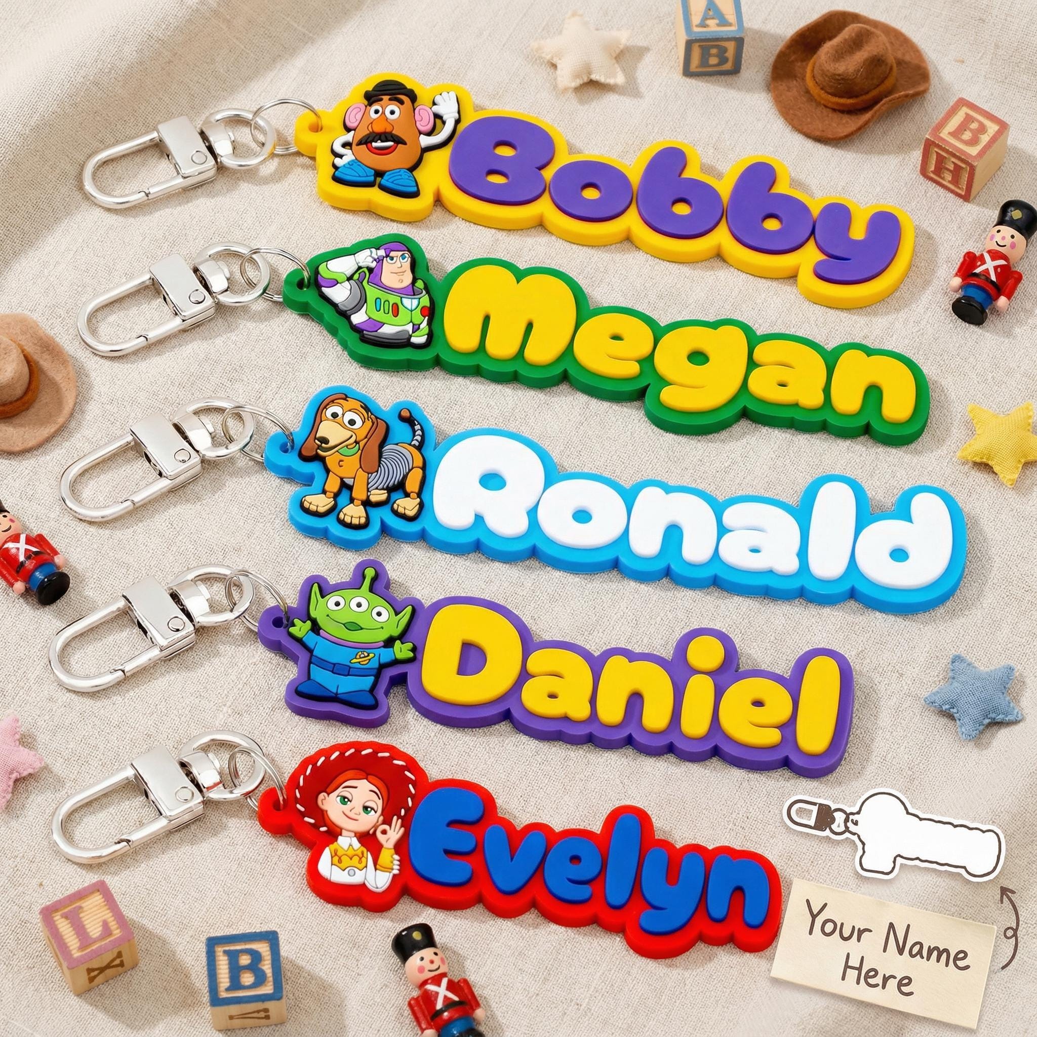 Toy story name tags - Etsy 日本