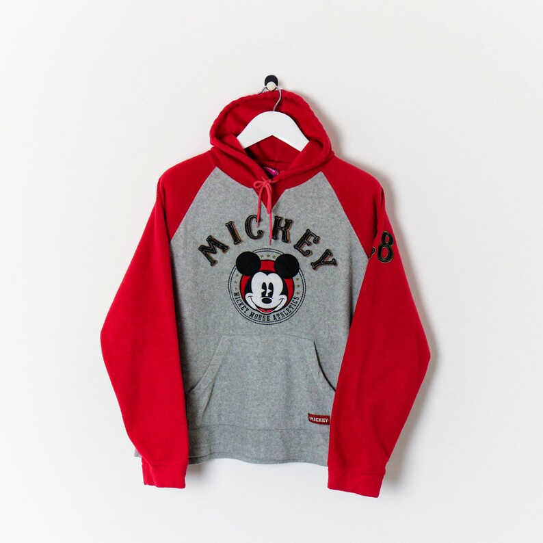 Mickey Mouse Fleece Hoodie, Missy Size XL, Vintage, Licensed Disney bild 1