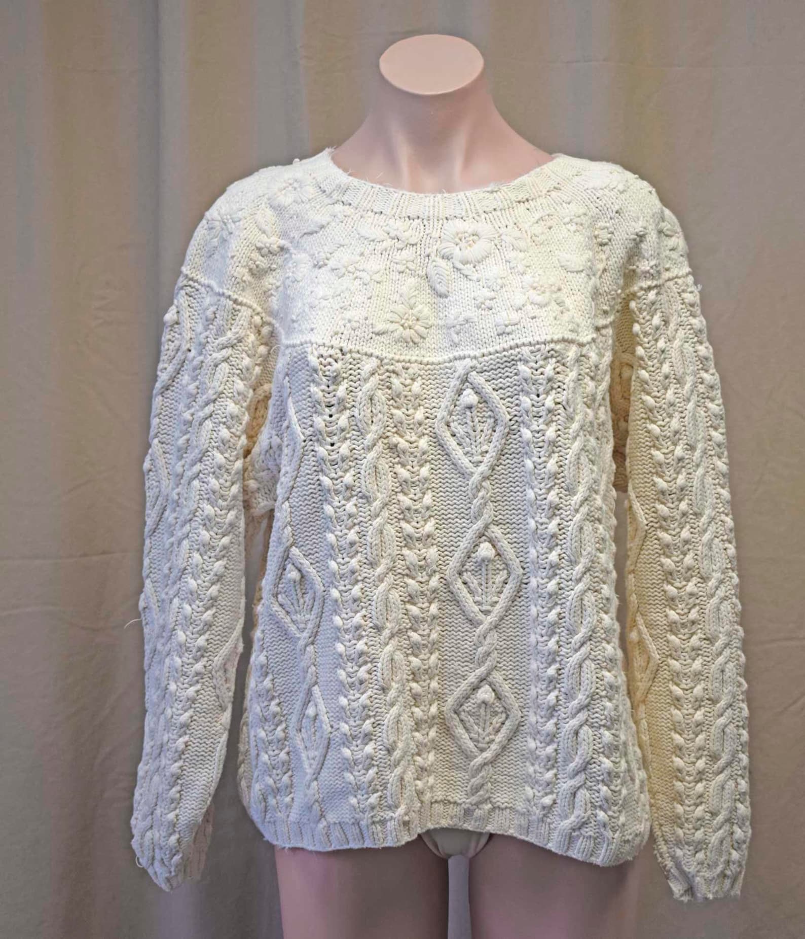 Natural Cotton String Sweater From GAP, Unixex, Heavy Weight, Handmade ...