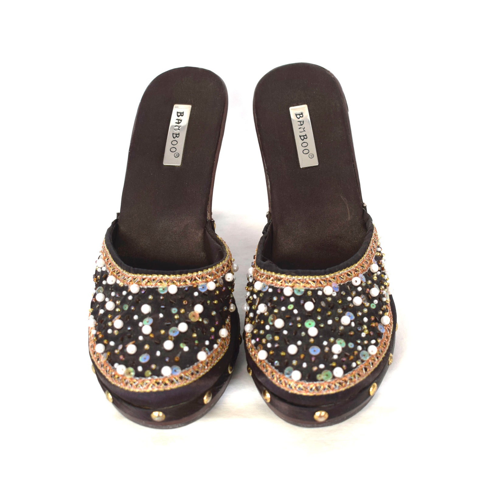 beaded mules