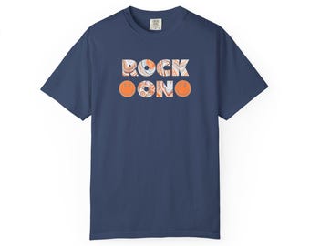 Rock On Smile Agate T Shirt, Unisex Regular Tee by Comfort Colors