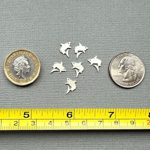 Small Shark Castings in Solid Sterling Silver, Semi Finished Silver Casting Supply