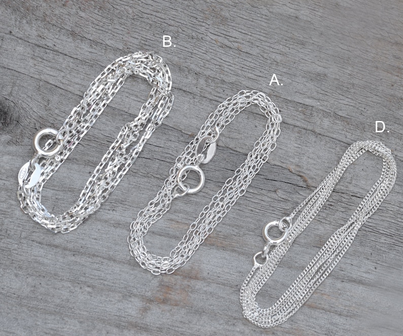 Sterling Silver Rope Chain Sterling Silver Diamond Cut Cable