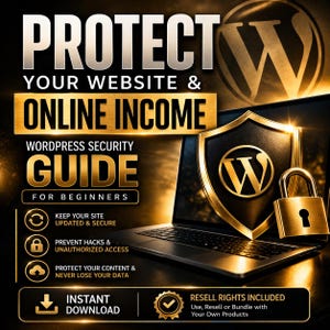 WordPress Security Guide for Beginners | Protect Website, Online Income (Digital Download)