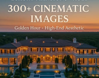 Luxury Mansions Vault — 300+ Cinematic Golden-Hour Images