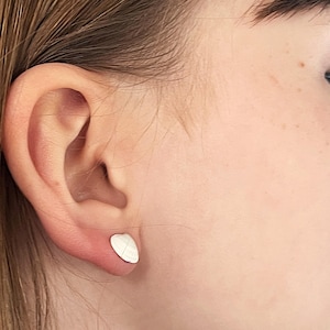 White Seashell Small Stud Earrings 2 Pairs 2 Sizes