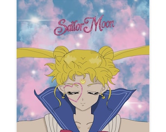 Moon Lover Anime Album Cover Satin Print