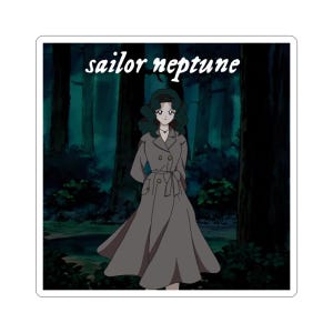 Neptune Anime Album Cover Kiss-Cut Sticker image 1
