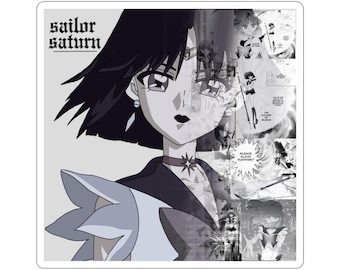Saturn Anime Album Cover Kiss-Cut Sticker