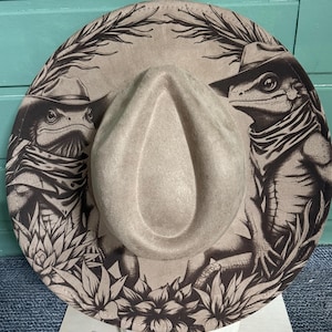 lizards western 1 - wide brim hat laser file