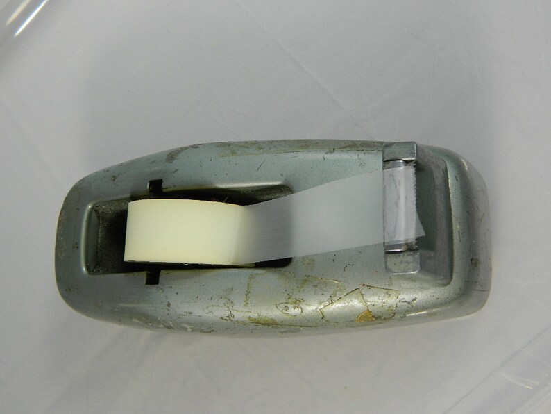 Scotch Tape Dispenser Vintage Chippy Blue Etsy