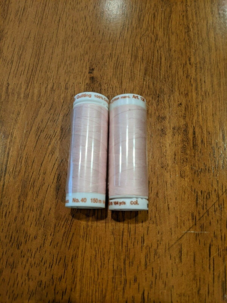 #136 Mettler Quilting Thread Machine or Hand 40wt 100/% Cotton 2 Spools