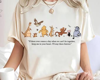 Retro Winnie The Pooh And Friends Baby png Crop Top, Disney Pooh png, Winnie The Pooh png, Disney Family png, Tigger Piglet Eeyore Owl