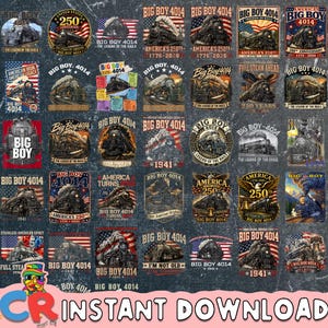 30+ Big Boy 4014 Train USA 250th Anniversary Shirt Patriotic, Locomotive Railroad Train Engine, Big Boy 4014 Png, Digital download