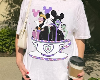 Vintage Disney Maleficent Tea Party PNG, Disneyland Funny Fairy Gift png, La bella addormentata nel bosco PNG, Disney Family Vacation Png