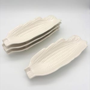 Vintage Ceramic Corn on the Cob Dishes Set of 4