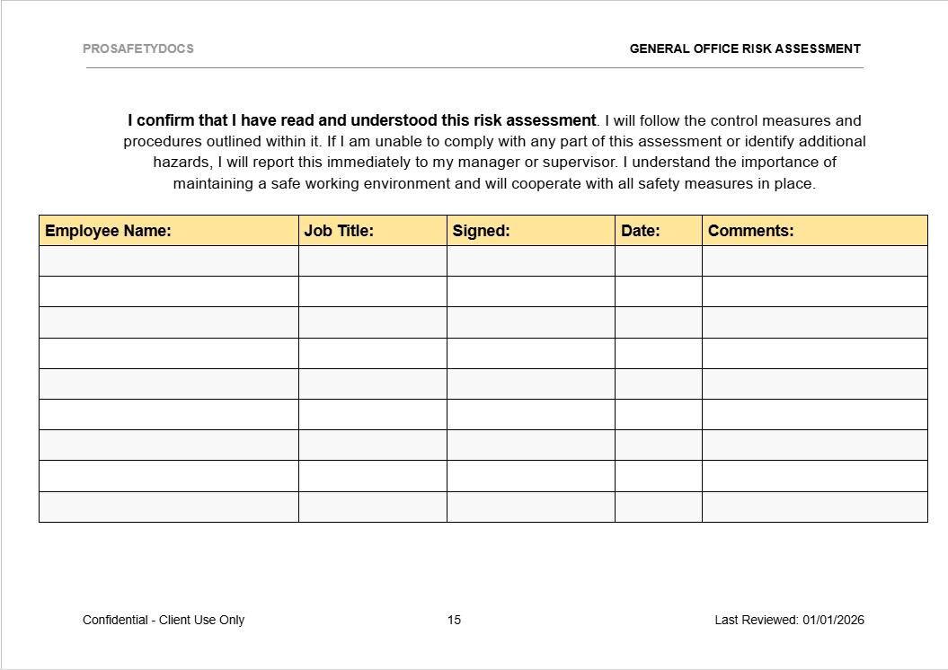 Engineering Workshop Risk Assessment Bundle | Editable Templates (PDF ...