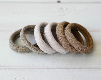 Basic Hair Ties Set: Ponytail Holders Variety Assortment