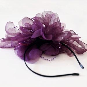 Headband Fascinator Derby Hat Cocktail Hat Wedding Party Headpiece Party Hat Hatinator image 3