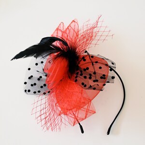 Headband Fascinator Derby Hat Cocktail Hat Wedding Party Headpiece Party Hat Hatinator image 5