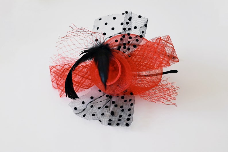 Headband Fascinator Derby Hat Cocktail Hat Wedding Party Headpiece Party Hat Hatinator image 6