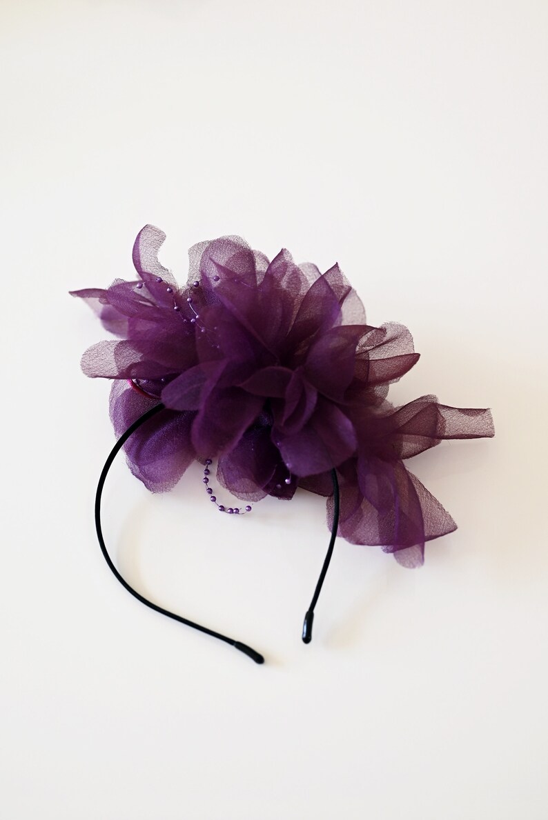 Headband Fascinator Derby Hat Cocktail Hat Wedding Party Headpiece Party Hat Hatinator image 2