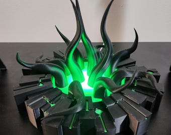 Abyss Gate: Occult Themed Accent Light-UV Reactive, USB Backlit, Cyber-Lovecraftian Horror.