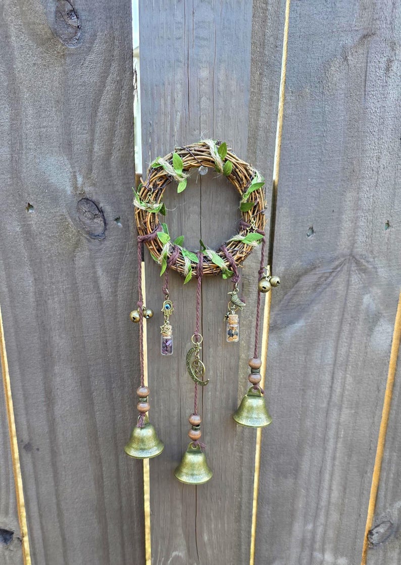 Handcrafted Witch Bells for Protection | Don't bring that shxt over here bells image 5