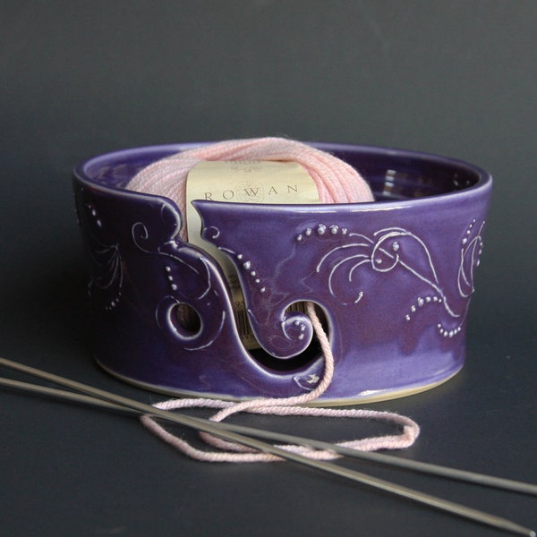 Yarn Bowl in Purple - Vogue Knitting LIVE NYC