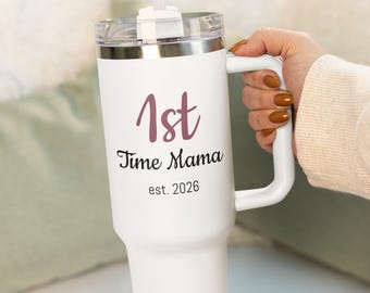 First Mothers Day 40oz Tumbler – Personalized New Mom Gift 2026
